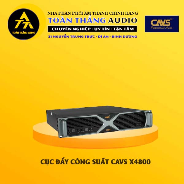 Cục Đẩy Công Suất CAVS X4800 | Toàn Thắng Audio