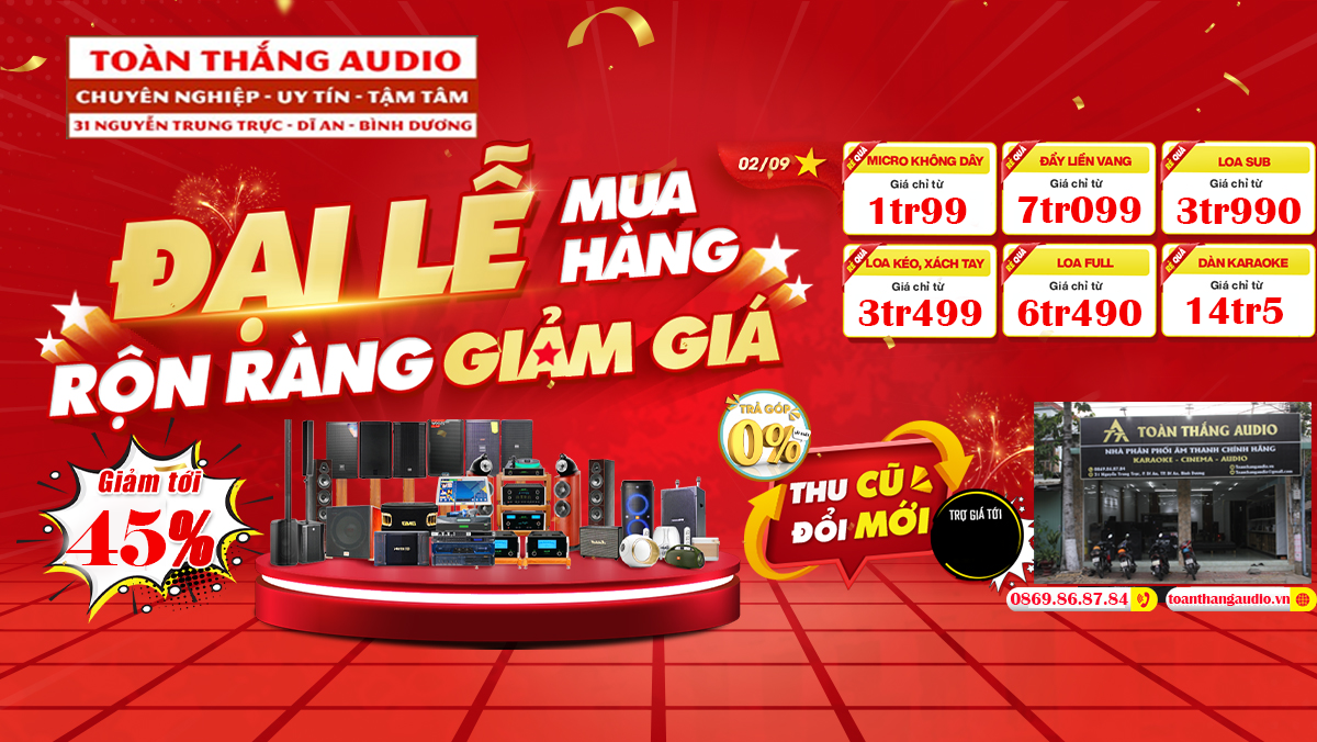 Mừng Lễ 2/9 Dàn Karaoke Giảm Giá Đến 40%