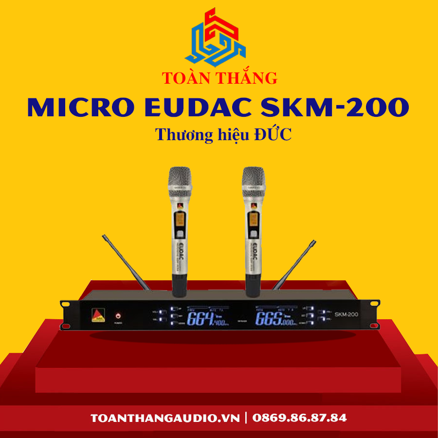 Micro Karaoke EUDAC AUDIO SKM-200 | Toàn Thắng Audio